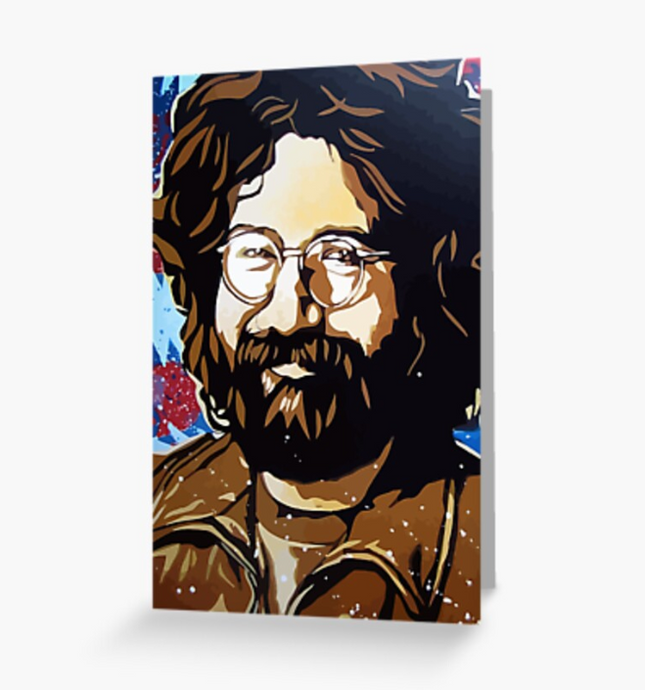 Grateful Dead - Jerry is Happy - Greeting Cards & PostCards