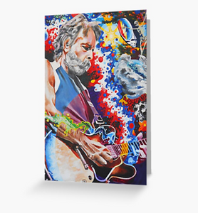 Grateful Dead - Bob Weir Playing - Greeting Cards & PostCards