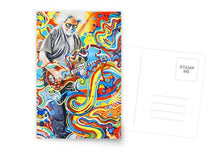 Grateful Dead - Jerry Playing - Greeting Cards & Postcards