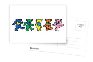 Grateful Dead - Dancing Bears - Greeting Cards & Postcards