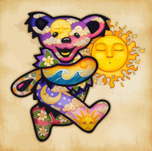 Grateful Dead - Bear Dance Under the Sun - Poster Print