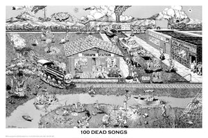 Grateful Dead - 100 Dead Songs - Poster