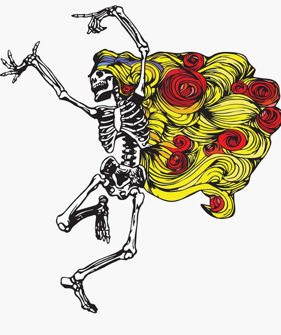 Grateful Dead - Dancing Begonia - Sticker