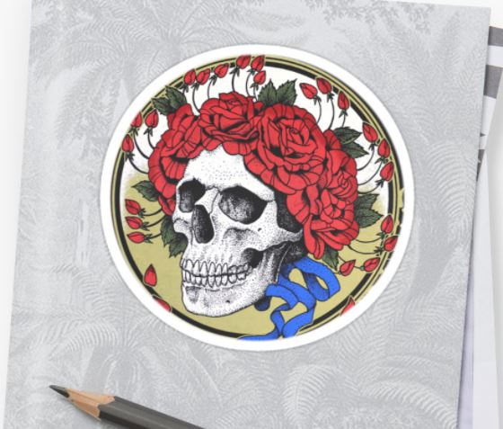 Grateful Dead - Bertha Head - Sticker
