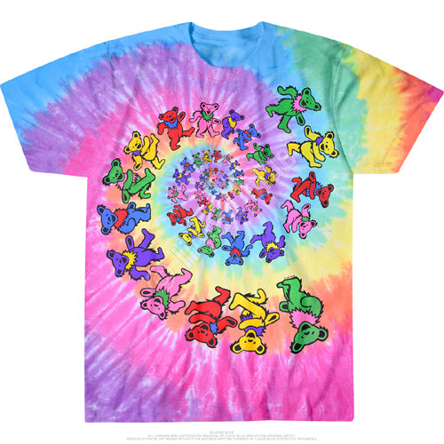 Grateful Dead Bears tie dye t-shirt, The Grateful Dead Bears tie dye t-shirt