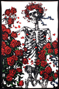 Grateful Dead - Skeleton with Roses - Tapestry