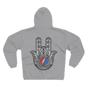 The Grateful Dead - Jerry On Hamsa - Hooded Zip Sweatshirt