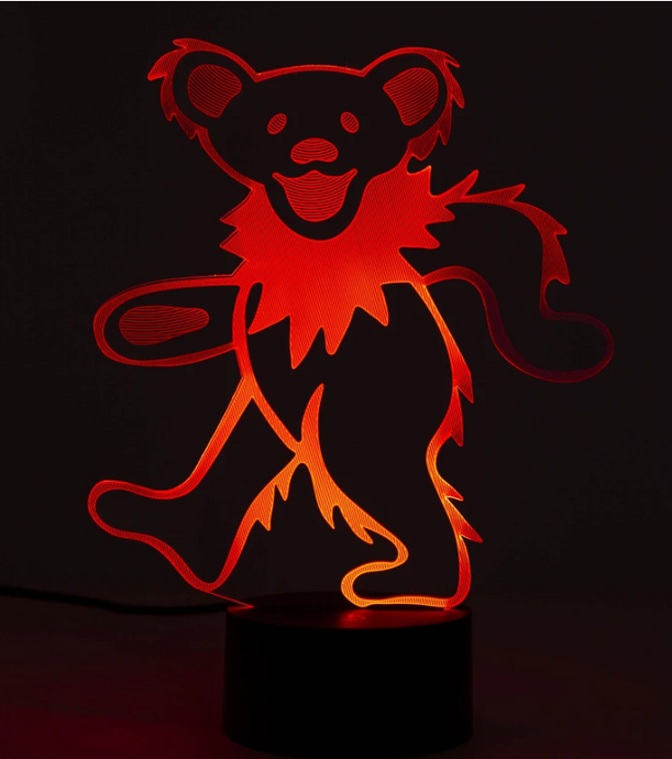 Grateful Dead - LED Bear Lamp